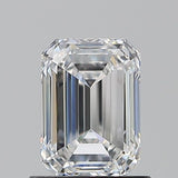 Radiant cut diamond with brilliant facets, showcasing clarity and sparkle against neutral background