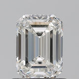 Emerald cut diamond with brilliant facets, showcasing clarity and sparkle for engagement rings or fine jewelry.