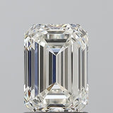 Emerald cut diamond with brilliant facets, showcasing clarity and precision craftsmanship