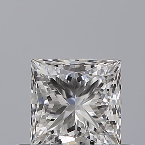 Radiant cut diamond with brilliant facets, showcasing clarity and sparkle against neutral background