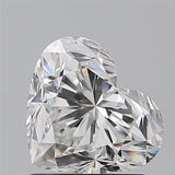 Sparkling heart-shaped diamond with brilliant facets, ideal for engagement rings or luxury jewelry.