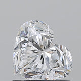 Sparkling heart-shaped diamond with brilliant facets, ideal for engagement rings and fine jewelry