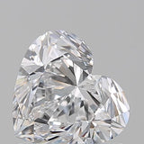 Sparkling heart-shaped diamond with brilliant facets, ideal for engagement rings or fine jewelry