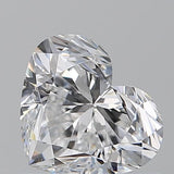 Sparkling heart-shaped diamond with brilliant facets, ideal for engagement rings and fine jewelry
