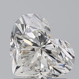 Heart-shaped diamond with brilliant facets, ideal for engagement rings and fine jewelry