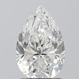 Brilliant pear-shaped natural diamond with exceptional sparkle and clarity, ideal for engagement rings.