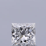 Square princess cut diamond with brilliant facets, ideal for engagement rings and fine jewelry settings