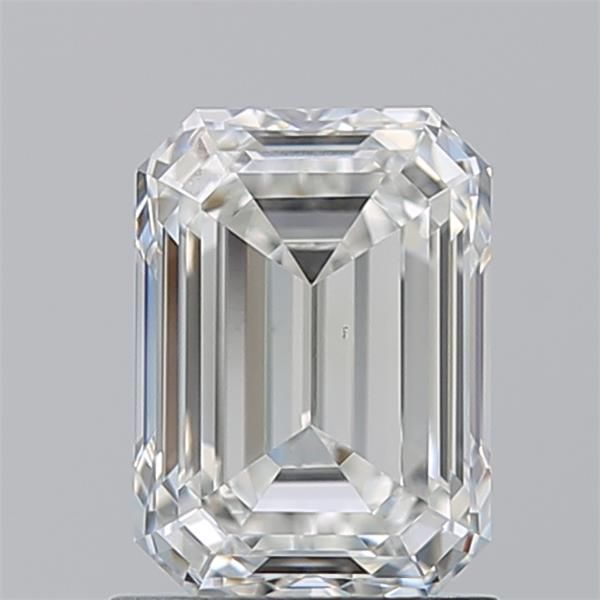 Emerald cut diamond with brilliant facets, showcasing clarity and sparkle for engagement rings or fine jewelry.