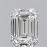 Emerald cut diamond with brilliant facets, showcasing clarity and sparkle for engagement rings or fine jewelry.