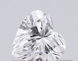 Sparkling heart-shaped diamond with brilliant facets, ideal for engagement rings and fine jewelry