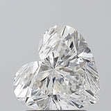 Sparkling heart-shaped diamond with brilliant facets, ideal for engagement rings or fine jewelry