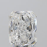 Radiant cut diamond with brilliant facets, showcasing clarity and sparkle for engagement rings or fine jewelry