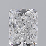 Radiant cut diamond with brilliant facets, showcasing clarity and sparkle for engagement rings or fine jewelry.
