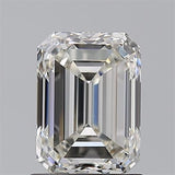 Emerald cut diamond with brilliant facets, showcasing clarity and sparkle for engagement rings or fine jewelry