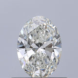 Oval cut natural diamond with brilliant facets, certified clarity and sparkle for engagement rings