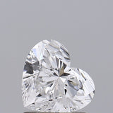 Sparkling heart-shaped diamond with brilliant cut facets, ideal for engagement rings or fine jewelry