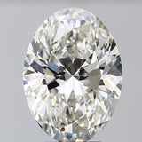 Oval cut natural diamond with brilliant facets, showcasing sparkle and clarity for engagement rings or fine jewelry.