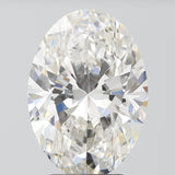 Oval cut natural diamond with brilliant facets, showcasing sparkle and clarity for engagement rings or fine jewelry.