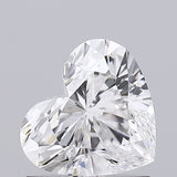 Heart-shaped natural diamond with brilliant cut, showcasing sparkle and clarity for engagement rings
