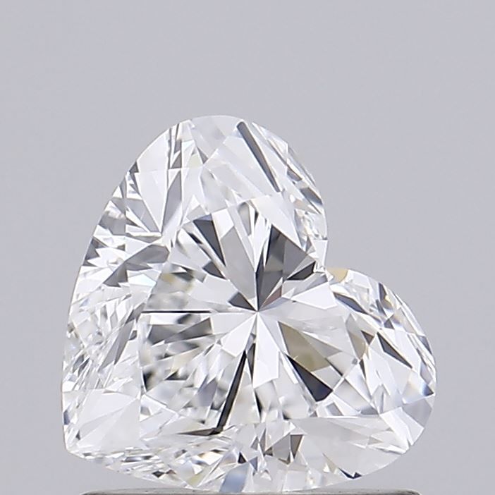 Heart-shaped diamond with brilliant facets, showcasing natural sparkle and precision cut for engagement rings.