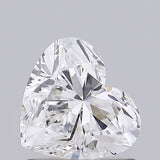 Heart-shaped diamond with brilliant facets, showcasing natural sparkle and precision cut for engagement rings.