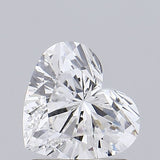 Sparkling heart-shaped diamond with brilliant cut facets, ideal for engagement rings or luxury jewelry.