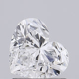 Sparkling heart-shaped diamond with brilliant facets, ideal for engagement rings or fine jewelry