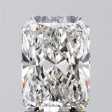 Radiant cut diamond with brilliant facets, showcasing clarity and sparkle for engagement rings or fine jewelry