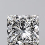 Sparkling princess cut diamond with brilliant facets, natural or lab-grown, certified quality