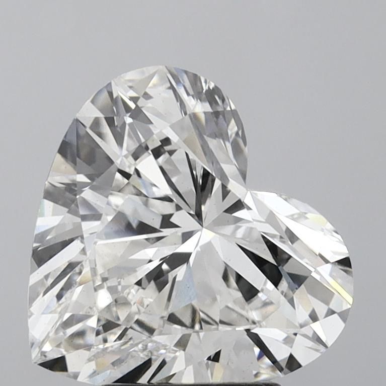 Heart-shaped diamond with brilliant cut, showcasing sparkle and clarity for engagement or luxury jewelry