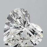 Heart-shaped diamond with brilliant cut, showcasing sparkle and clarity for engagement or luxury jewelry