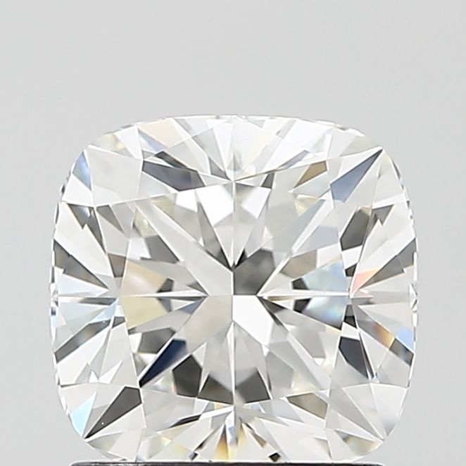 Cushion cut diamond with brilliant facets, showcasing clarity and sparkle for engagement rings or fine jewelry.