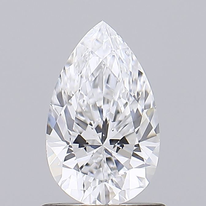 Sparkling pear-shaped diamond with brilliant facets, ideal for engagement rings and fine jewelry