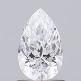 Sparkling pear-shaped diamond with brilliant facets, ideal for engagement rings and fine jewelry