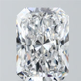Radiant cut diamond with brilliant facets, showcasing clarity and sparkle for engagement rings or fine jewelry