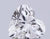 Heart-shaped natural diamond with brilliant cut facets, ideal for engagement rings and fine jewelry