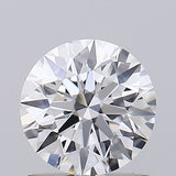 Round brilliant cut diamond with exceptional sparkle and precision facets