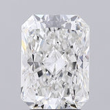 Radiant cut diamond with brilliant facets, showcasing clarity and sparkle for engagement rings or fine jewelry.