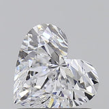 Sparkling heart-shaped diamond with brilliant facets, ideal for engagement rings or fine jewelry