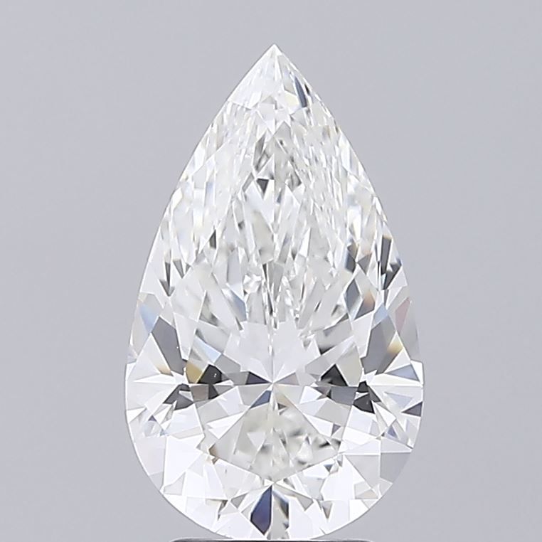 Pear 3.61ct F VVS2