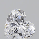 Sparkling heart-shaped diamond with brilliant cut, showcasing fire and brilliance against neutral background