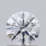 Round brilliant cut diamond with exceptional sparkle and precision facets