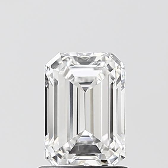 Emerald cut diamond with brilliant facets, showcasing clarity and sparkle for engagement rings or fine jewelry