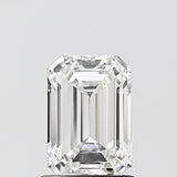 Emerald cut diamond with brilliant facets, showcasing clarity and sparkle for engagement rings or fine jewelry