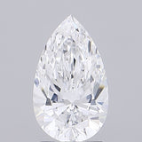 Sparkling pear-shaped diamond with brilliant facets, ideal for engagement rings and fine jewelry