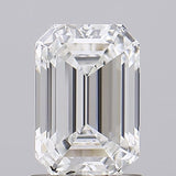 Emerald cut diamond with brilliant facets, showcasing clarity and sparkle for engagement rings or fine jewelry.