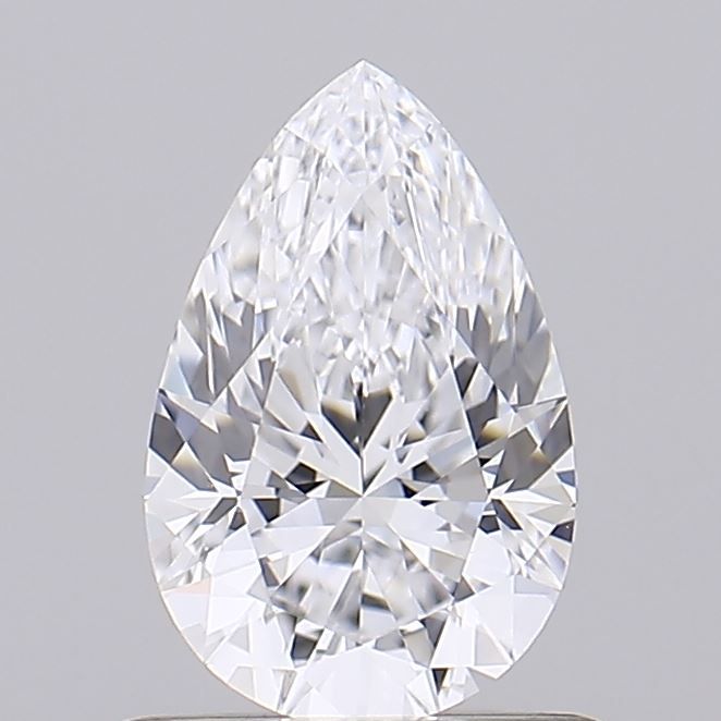 Sparkling pear-shaped diamond with brilliant facets, ideal for engagement rings and fine jewelry