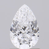 Sparkling pear-shaped diamond with brilliant facets, ideal for engagement rings and fine jewelry