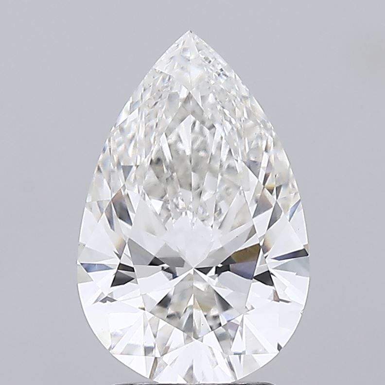Pear 2.62ct F VVS2