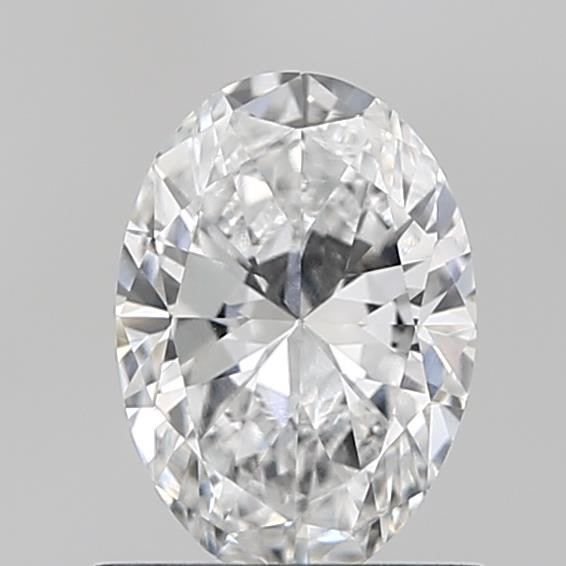 Oval cut natural diamond with brilliant facets, certified clarity and sparkle for engagement rings